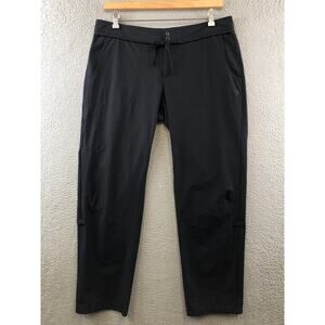 Mountain Hardwear Pants Womens 16 Black Drawstring Stretch Nylon Hiking Outdoor